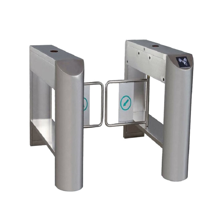 LY-T204 純不(bù)鏽橋式圓孤斜面擺閘